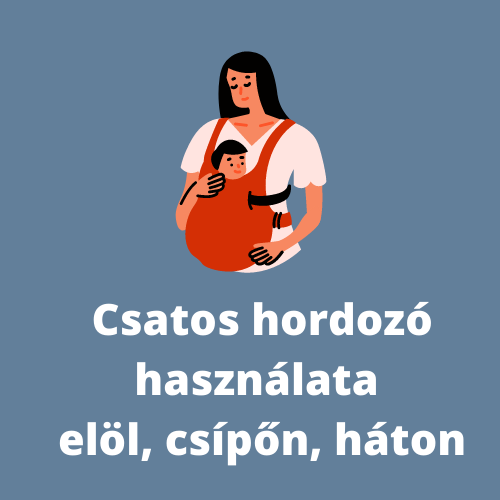 Csatos hordozó használata