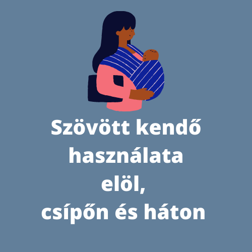 Szövött kendő használata